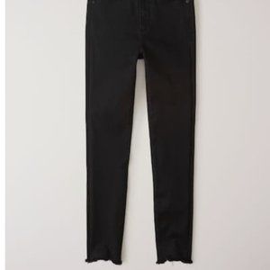 Abercrombie & Fitch High Rise Super Skinny Ankle Jeans Black 25 Short
